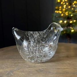 Christmas Table Decoration Festive Gifts Christmas Gifts Standing Spun Glass Bird