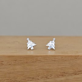Sterling Silver Christmas Jewellery Xmas Gifts Secret Santa Stocking Fillers Tree Stud Earrings
