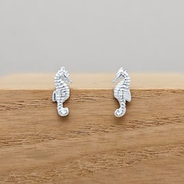 Sterling Silver Seahorse Stud Earrings Sterling Silver Seahorse Stud Earrings