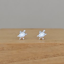 Sterling Silver Turtle Stud Earrings Sterling Silver Earrings Gifts For Women Sterling Silver Jewellery Silver Turtle Earrings