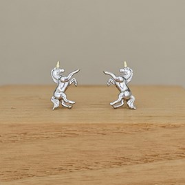 Sterling Silver Unicorn Stud Earrings Sterling Silver Unicorn Stud Earrings