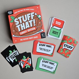 Stuff That! Turkey Edition Party Game Christmas Games Festive Gifts Family Fun Board Games Quiz Games After Dinner Party Games