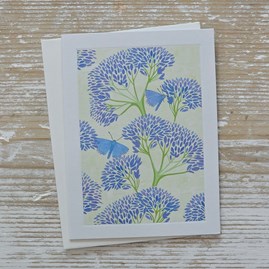Blank Greetings Card Any Occasion Sunshine Garden Cornflowers Card Birthday Sympathy Get Well