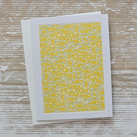 Blank Greetings Card Any Occasion Sunshine Garden Yellow Ditsy Card Birthday Sympathy Get Well
