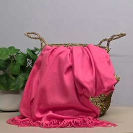 Pashmina Gifts For Women Bridesmaids Gift Maid of Honour Gift Tassel Scarf in Candy Pink