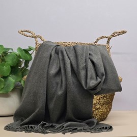 Super Soft Plain Pashmina Style Scarf in Granite Grey Pashmina Scarf Headscarf Wrap Wedding Accessories Super Soft Bridesmaid Shawl Grey