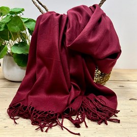 Pashmina Scarf Headscarf Wrap Wedding Accessories Super Soft Bridesmaid Shawl Plum Purple
