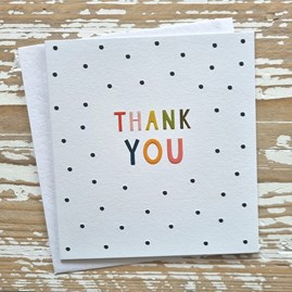 'Thank You' Greetings Card