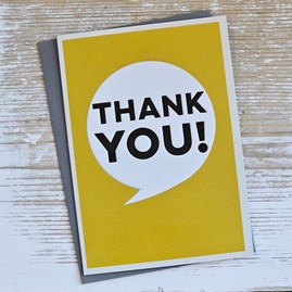 'Thank You' Speech Bubble Card 'Thank You' Speech Bubble Card