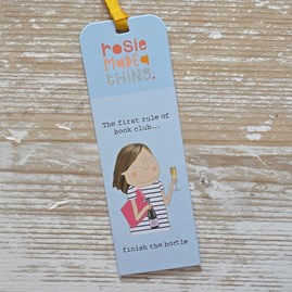 'The First Rule Of Book Club...' Bookmark Rosie Made A Thing Bookmark Funny Gifts Novelty Humourous Humour Quirky Gifts