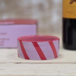 The Izzy Ceramic Wine Coaster - Lilac & Rust Quirky Novelty Barware Ceramic Wine Coaster Nibbles Bowl Serveware Home Accessories