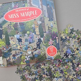 The World of Miss Marple 1000-piece Jigsaw Puzzle Novelty Family Fun Illustrated Jigsaw Puzzle 1000 Piece Puzzle Lover Gifts Miss Marple
