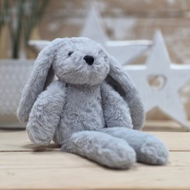Soft Cuddly Toy Bunny Rabbit Grey Bunnies Softies Long Leg Rabbits Gifts For Newborn