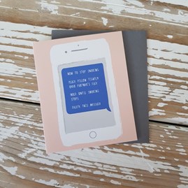 'How To Stop Snoring...' Mini Greetings Card 'How To Stop Snoring...' Mini Greetings Card