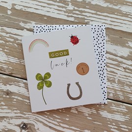 'Good Luck' Greetings Card