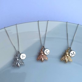 Personalised Honey Bee Necklace Personalised Honey Bee Necklace