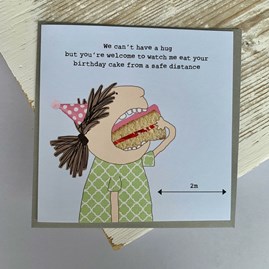 'We Can't Have A Hug...' Greetings Card 'We Can't Have A Hug...' Greetings Card