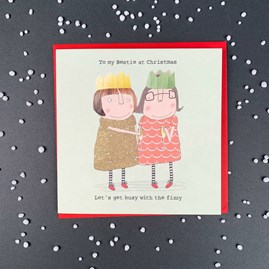 'To My Bestie At Christmas...' Christmas Card 'To My Bestie At Christmas...' Christmas Card