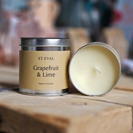 Tin Candle - Grapefruit & Lime Home Fragrance Gifts Scented Candles Gifts Gifts For Women Gifts For Men Grapefruit And Lime