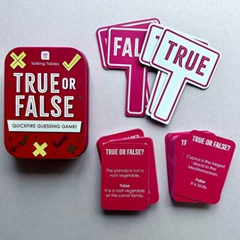 True Or False Game In A Tin