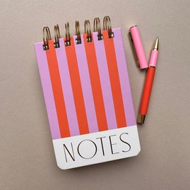 Twin Wire Notepad Stripes Twin Wire Notepad Stripes