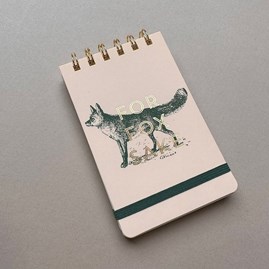 Vintage Sass Twin Wire Notepad - For Fox Sake