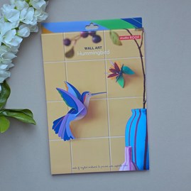 Wall Art - Hummingbird Contemporary Wall Art Decoration Hanging Self Assembly 3D Creative Kits Hummingbird Design