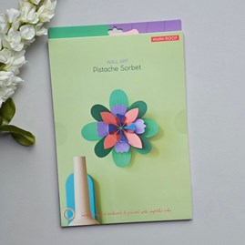 Contemporary Wall Art Decoration Hanging Self Assembly 3D Creative Kits Flower Design