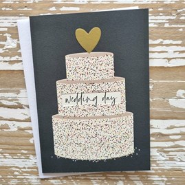 'Wedding Day' Cake Greetings Card 'Wedding Day' Cake Greetings Card