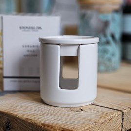 White Ceramic Wax Melter