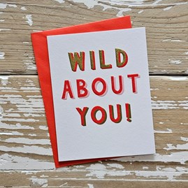 'Wild About You!' Valentine's Card