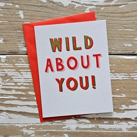 'Wild About You!' Valentine's Card 'Wild About You!' Valentine's Card