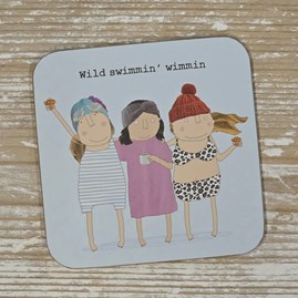 'Wild Swimmin' Wimmin' Coaster Rosie Made A Thing Coaster Funny Gifts Novelty Humourous Humour Quirky Gifts