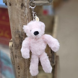 Willow The Plush Light Pink Teddy Bear Keyring