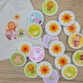 Orange Tree Gifts For Children Toys Games Activity Toy Family Fun Wooden Animals Memory Game