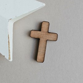 Wooden Cross Pocket Token Wooden Sentiment Token Wooden Keepsake Gift Sentiment Gifts Pocket Token Gift