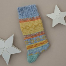 Wool Blend Nordic Socks in Dusky Blue Warm Cosy Snuggly Winter Socks Clothing Accessories Christmas Gifts Birthday Gifts Wool Alpaca Blend