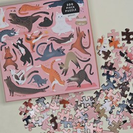 Yoga for Cats 500 Piece Jigsaw Puzzle Yoga for Cats 500 Piece Jigsaw Puzzle