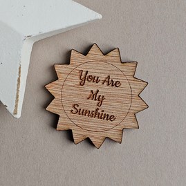 Wooden Sentiment Token Wooden Keepsake Gift Sentiment Gifts Pocket Token Gift