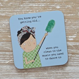 'You Know You're Getting Old...' Drinks Coaster Rosie Made A Thing Coaster Funny Gifts Novelty Humourous Humour Quirky Gifts