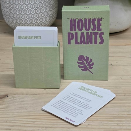 100 Become an Expert in House Plants Cards Gardener Lover Gifts Fascinating Facts Information Cards Advice Cards 100 Become an Expert in Plants