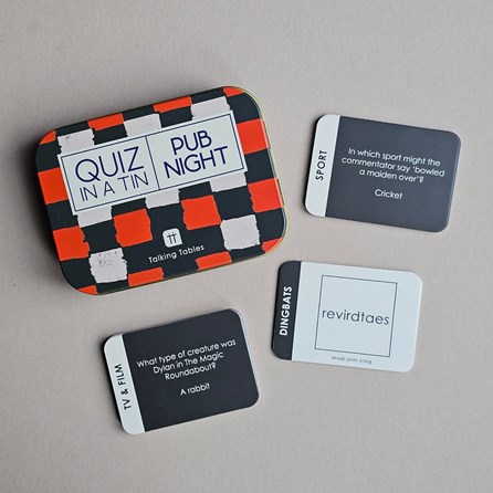 200 Pub Night Quiz Questions in a Tin Family Fun Games Christmas Quiz Games Travel Games In A Tin Fun And Games