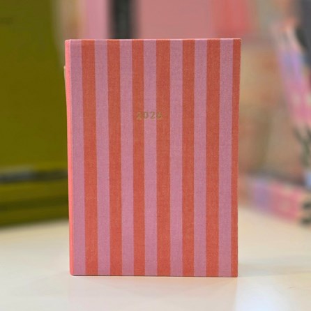 2026 Candy Stripe A6 Diary Pink Stripes 2026 Diaries Home Planning Planner Notebook Organiser Friendship Gifts Christmas Gifts