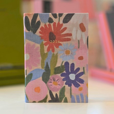 2026 Gouache Floral A6 Diary Flowers Floral 2026 Diaries Home Planning Planner Notebook Organiser Friendship Gifts Christmas Gift