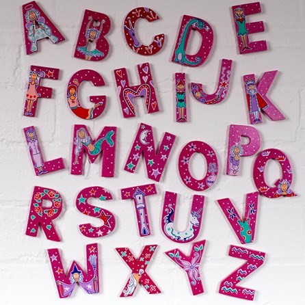 Wooden 'Fairytale' Alphabet Letters Wooden 'Fairytale' Alphabet Letters