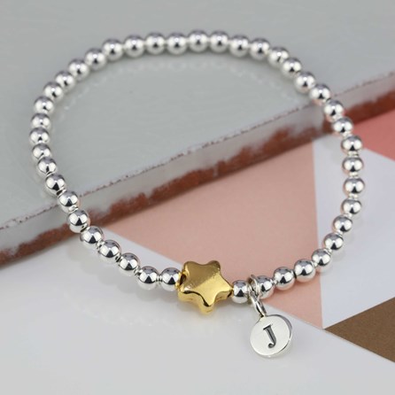 Personalised Jess Gold Plated Star Bracelet Personalised Jess Gold Plated Star Bracelet