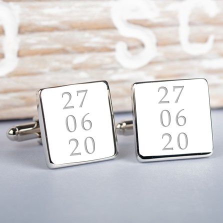 Personalised Special Dates Cufflinks Wedding Accessories For Men Wedding Gifts For Men Personalised Special Dates Cufflinks