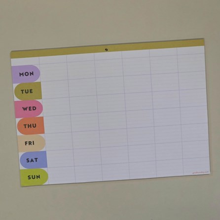 A4 Weekly Planner Pad - Bright Arches To Do Notepad Making Lists Organisers Planners Notebooks Stationary Memo Pads