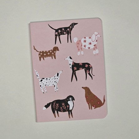 A5 Softback Journal - Dogs Roger La Borde Softback Journal Notebook with Dogs Illustrations A5