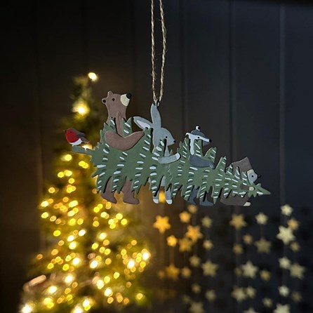 Animals Carrying Christmas Tree Hanging Decoration Animals Carrying Christmas Tree Hanging Decoration